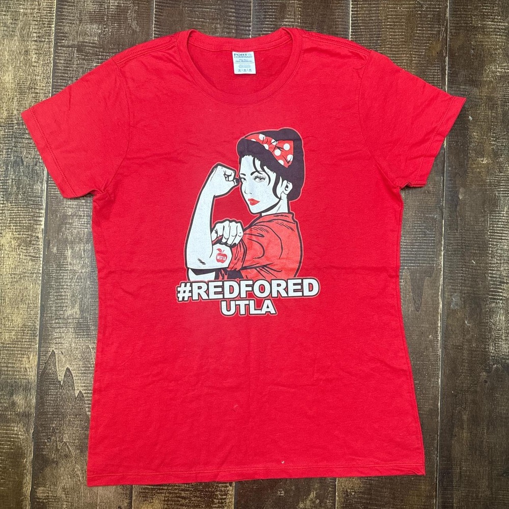 Port & Company Fan Favorite Graphic Tee Red Rosie the Riveter UTLA